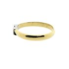 Image 5 of 18-karat two-tone gold ring with 0.04 ct. diamond