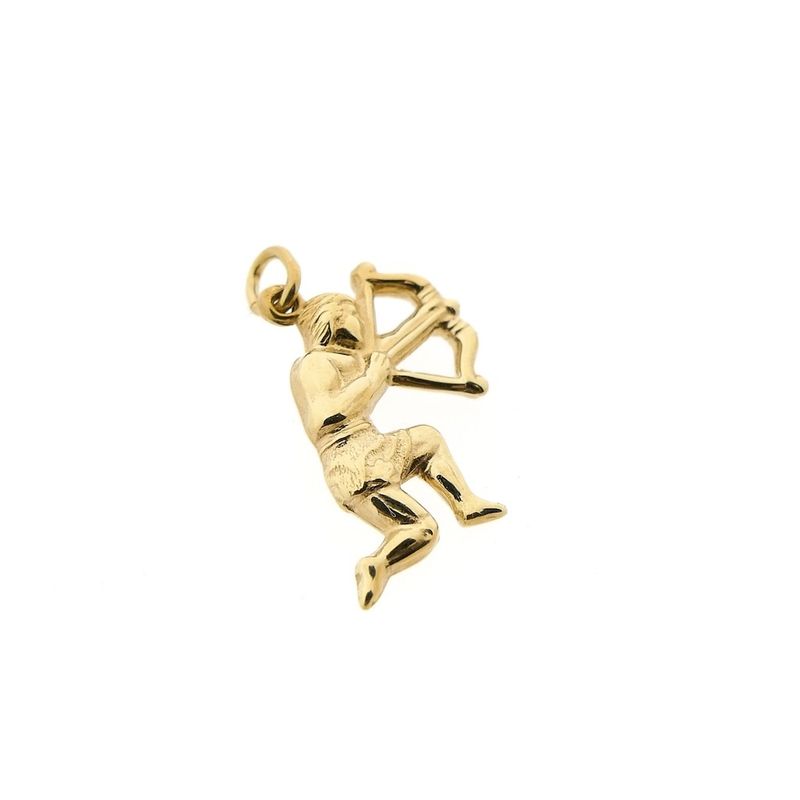 Image 3 of Gold zodiac sign pendant; Sagittarius