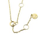 Image 8 of Gold necklace with a fixed diamond pendant; 0.03 ct. | 42 cm