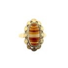 Image 4 of Vintage gold ring with carnelian bandagate