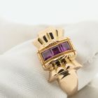 Image 4 of Vintage rose gold ring with spinel