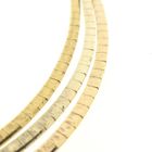 Image 4 of Tricolor gold omega link necklace