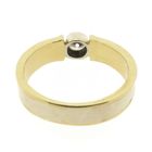 Image 4 of Two-tone gold solitaire ring with diamond; 0.35 ct.
