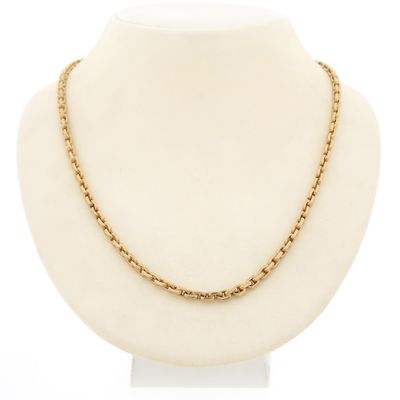 Image 1 of Solid gold anchor link chain | 68 cm