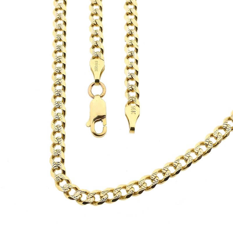 Image 1 of Midas Gold Gourmet Link Necklace; 14 Karat; 47.5 cm