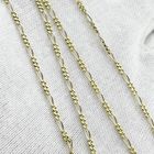 Image 8 of Two-tone gold Figaro link chain