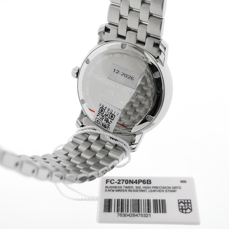 Image 10 of Frederique Constant Classics Business Timer FC270N4P6B; Men's watch with moon phase