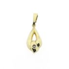 Image 1 of Gold subtle pendant with diamond | 0.005 ct.