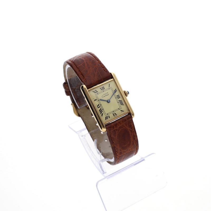 Image 3 of Cartier Tank Vermeil 'Large' 590005; Unisex watch