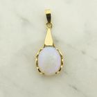 Image 1 of Gold pendant with white opal | Vintage