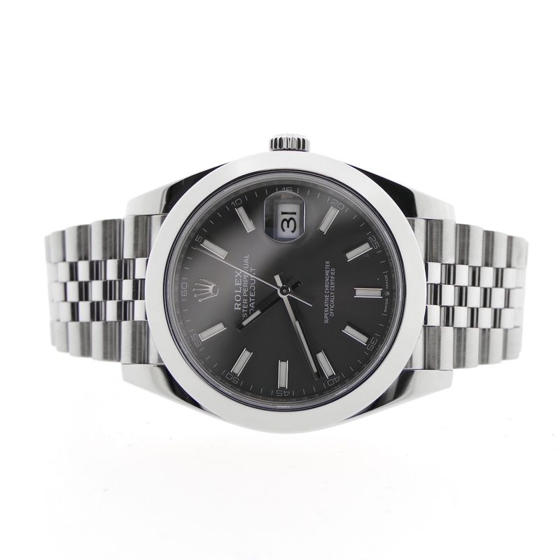 Image 19 of Rolex Datejust 41mm 'Rhodium' 126300; Automatic men's watch
