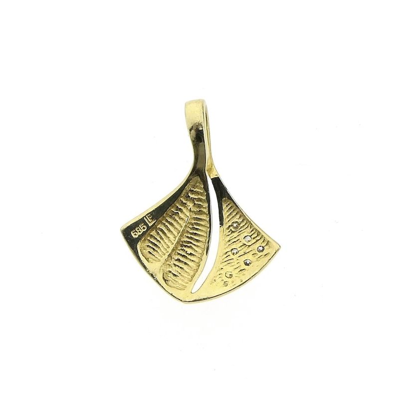 Image 6 of Two-tone fantasy pendant with zirconia