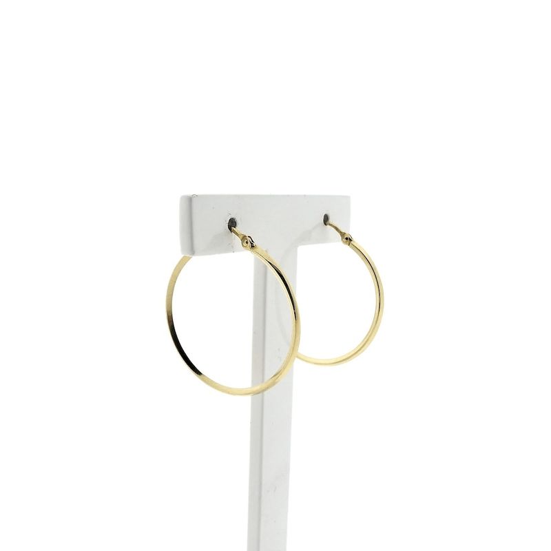 Image 3 of Gold earrings | Ø 29 mm