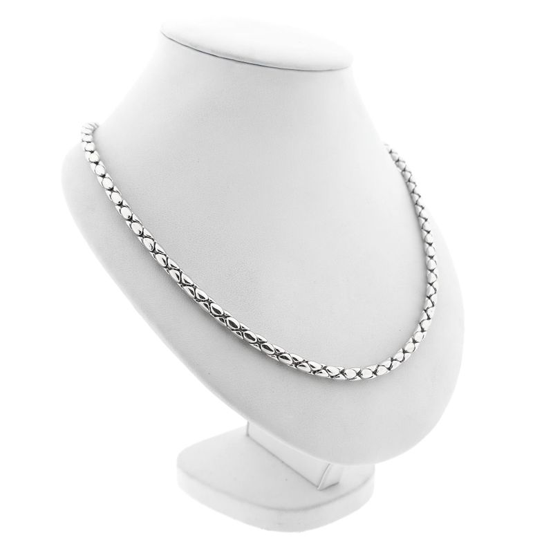 Afbeelding 3 van Witgouden cardano schakelketting