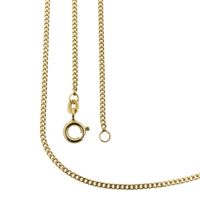 Gold gourmet link chain | 45.5 cm