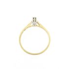 Image 5 of Gold solitaire ring with diamond; 0.05 ct. | Diamonde