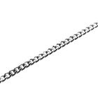 Image 8 of White gold gourmet link children's bracelet with engraving plate