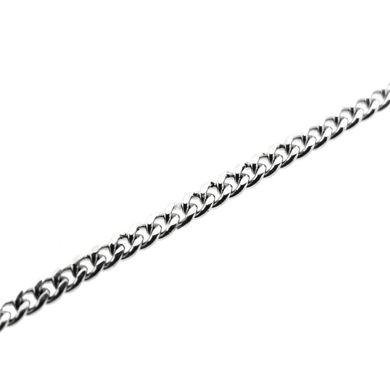 Image 8 of White gold gourmet link children's bracelet with engraving plate