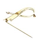 Image 5 of Tricolor gold brooch as ribbon