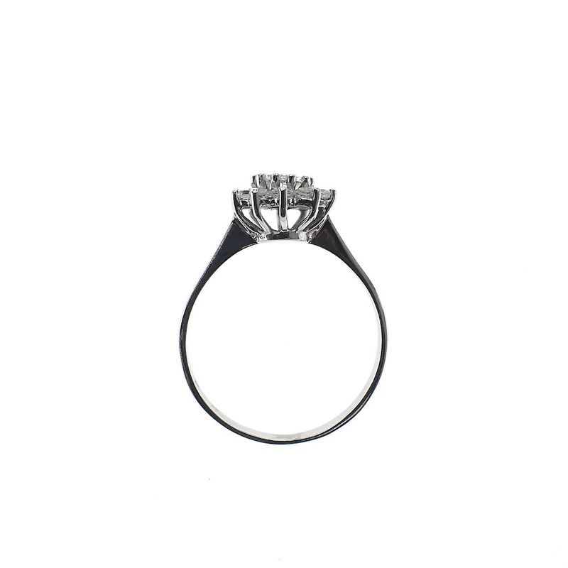 Image 4 of Silver entourage ring with zirconia