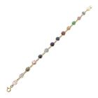 Image 3 of 18K bracelet with mixed gemstones | 17 cm