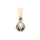 Image 5 of Gold pendant with diamond | 0.15 ct.