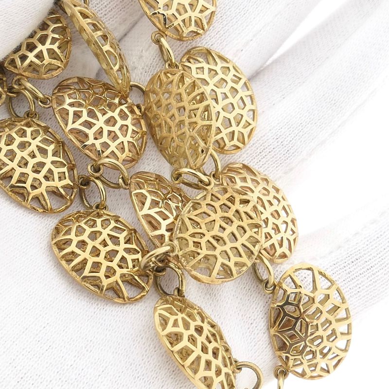 Image 9 of Vintage gold fantasy link necklace