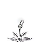 Image 3 of Silver marijuana leaf charm