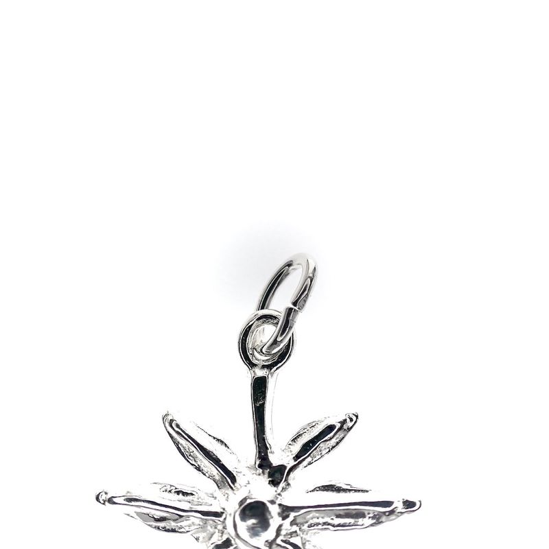 Image 3 of Silver marijuana leaf charm