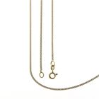 Image 1 of Gold thin gourmet link necklace | 57.5 cm