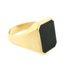 Image 6 of Gold Seal Ring with Onyx