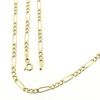 Gold Figaro link chain | 50.5 cm