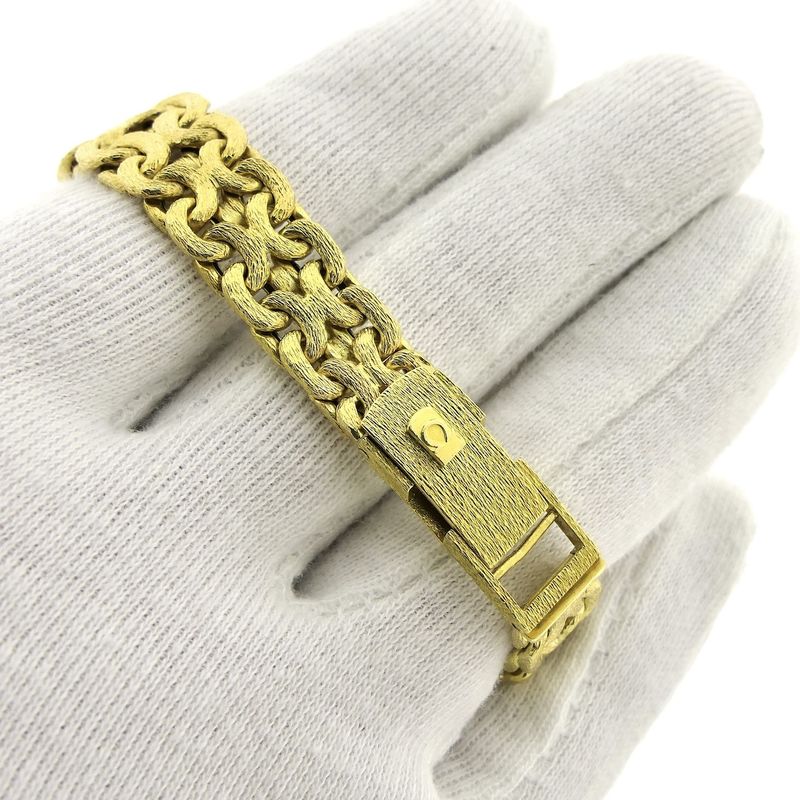 Image 6 of Omega Geneva Bracelet Watch; 18k Gold Women's Watch