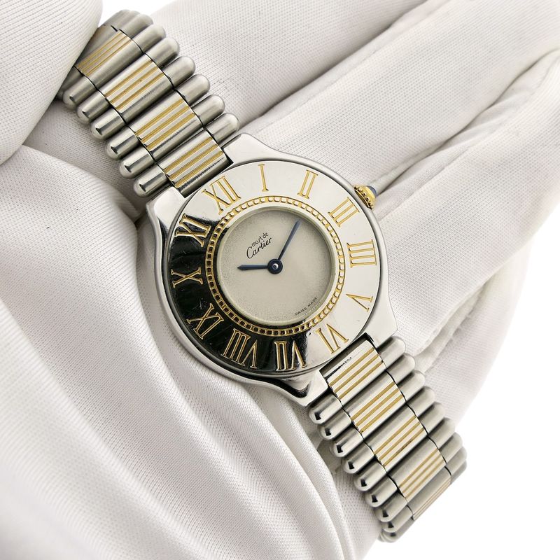 Image 8 of Cartier 'Must de Cartier 21' 9010; Bicolor dames horloge