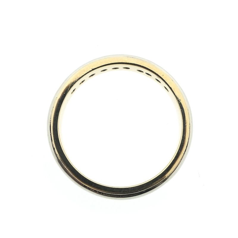 Image 8 of Novell bicolor gold ring with 0.10 ct diamond.