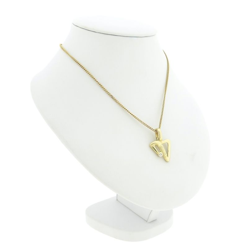 Image 4 of 9 carat abstract pendant with diamond; 0.01 ct.