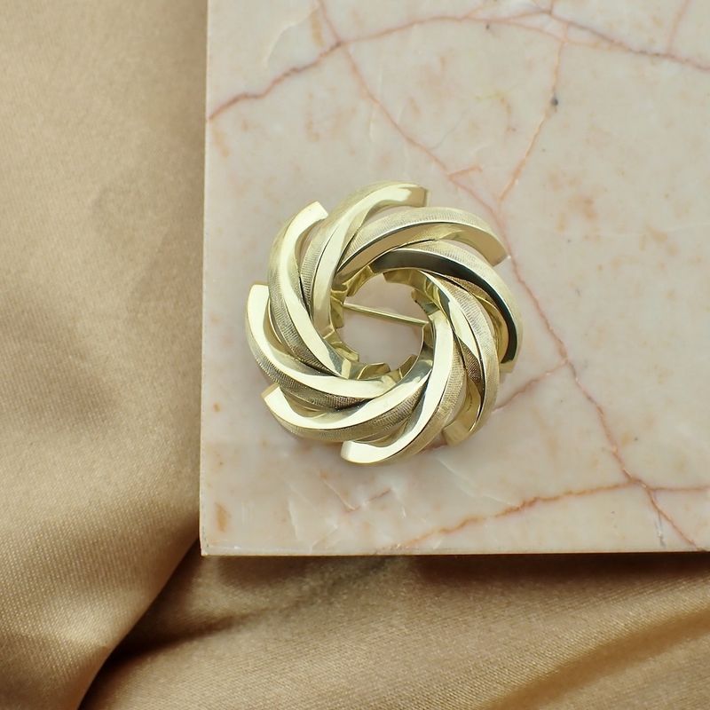 Image 2 of Golden fantasy brooch; Vintage