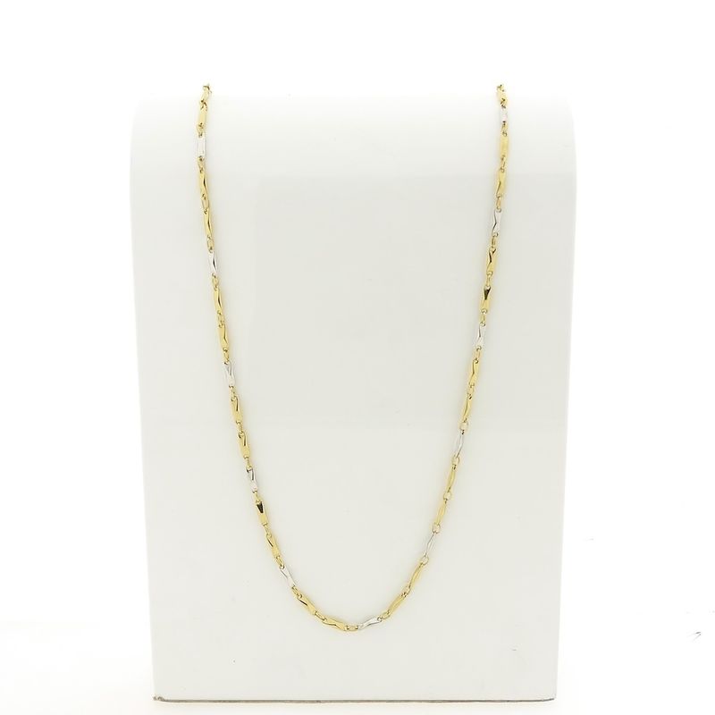Image 1 of Two-tone gold link chain | 65 cm