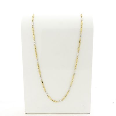 Two-tone gold link chain | 65 cm Image 1 of Two-tone gold link chain | 65 cm