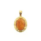 Image 1 of Gold pendant with carnelian