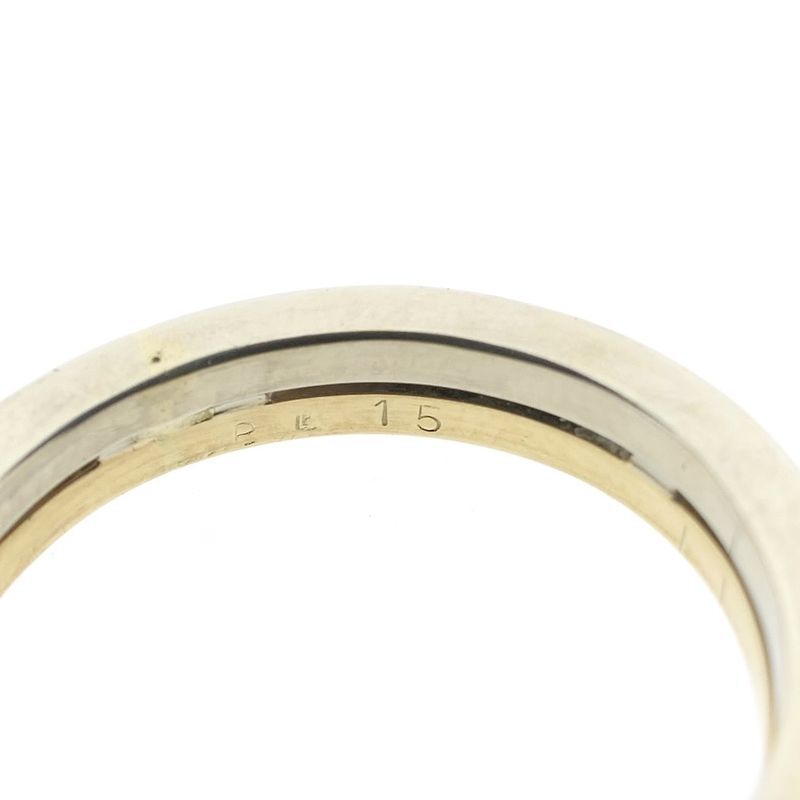 Image 8 of Two-tone gold ring with diamonds; 0.18 ct.