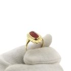 Image 7 of Vintage gold ring with carnelian