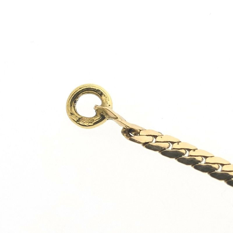 Image 9 of Two-tone necklace with a fixed pendant and a 0.04 ct. diamond | 41.5 cm