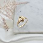 Image 2 of Golden fantasy ring with diamonds | 0.015 ct.