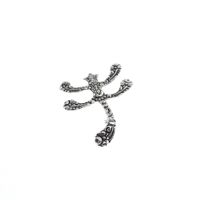 Silver dragonfly brooch | Djokja