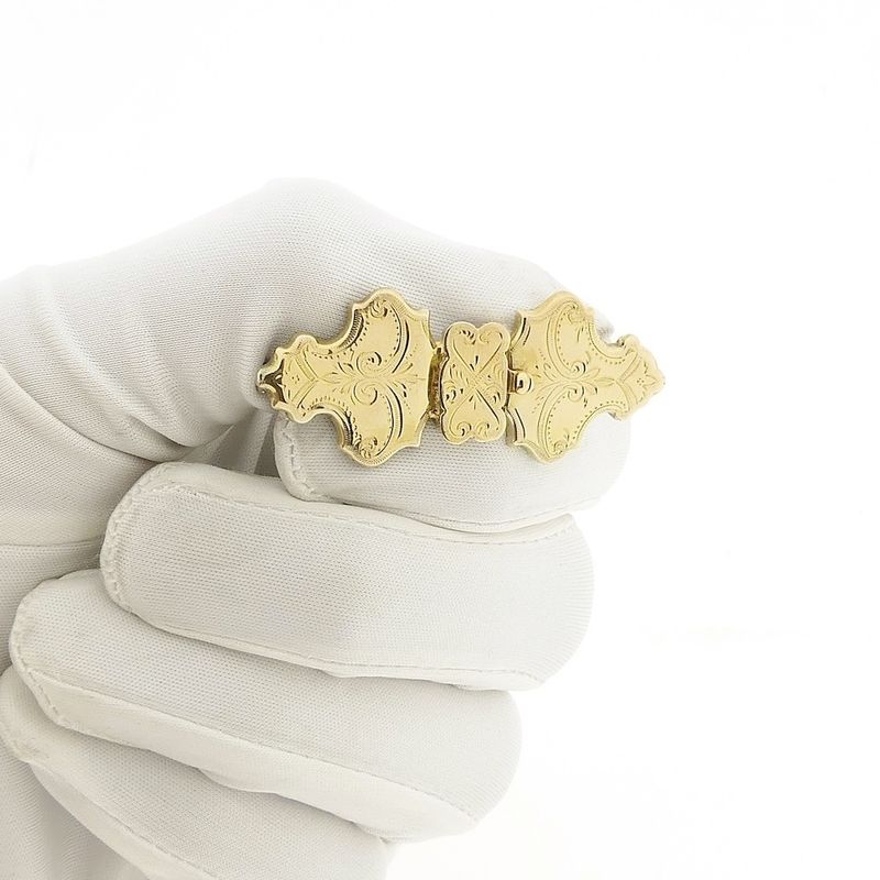 Image 9 of Antique gold brooch as Bible lock