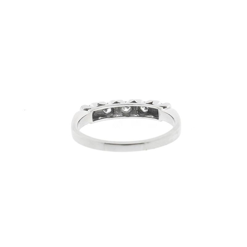 Image 4 of White gold ring with diamond | 0.15 ct.