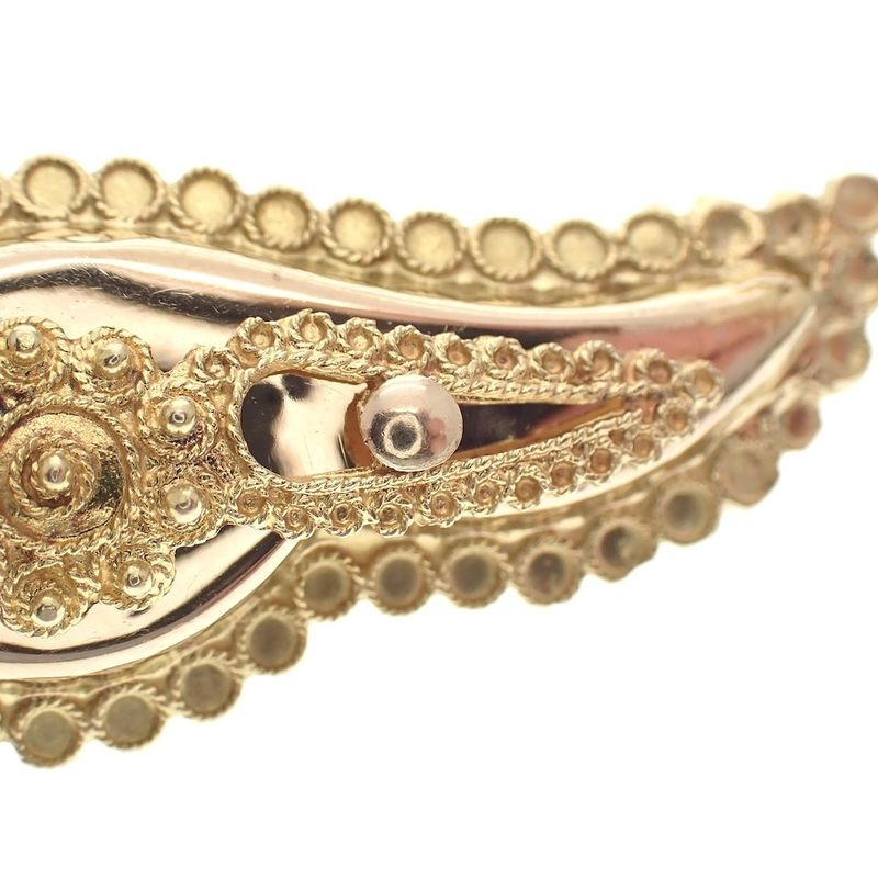 Image 5 of Antique gold brooch; Filigree