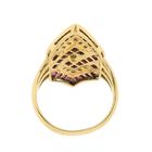 Image 6 of 18 carat gold ring with ruby and zirconia
