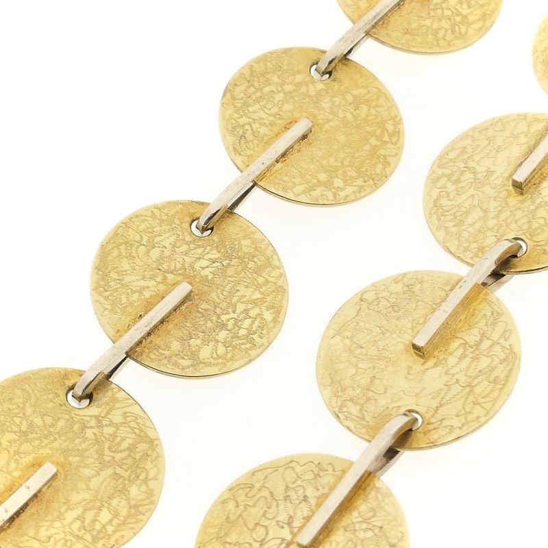 Image 6 of Two-tone gold fantasy link necklace